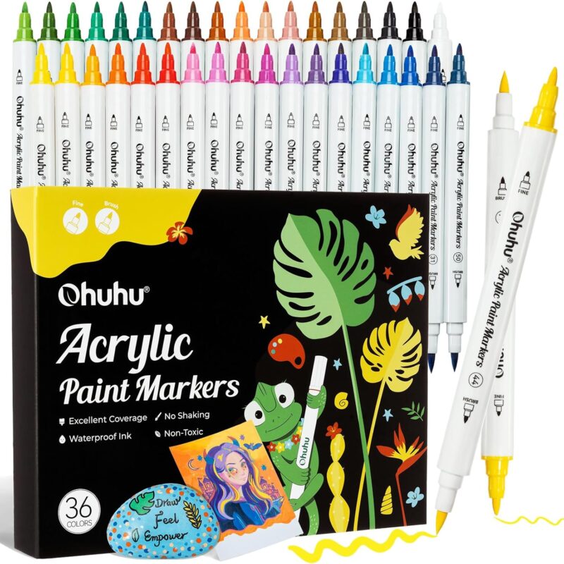 MARKERS 100 COLORS, DUAL TIP